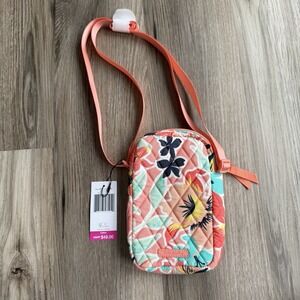 NEW Vera Bradley Easy RFID Crossbody Small Purse Cell Pocket Adjustable Strap